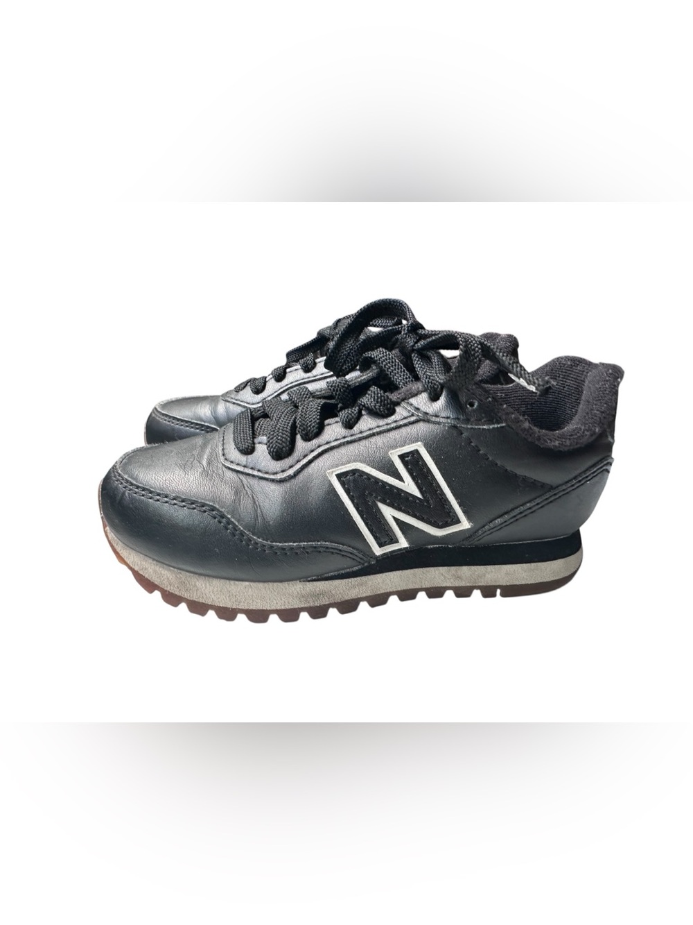 New Balance Kids' 527‎ V1 Sneakers Black Leather Toddler Size 10.5